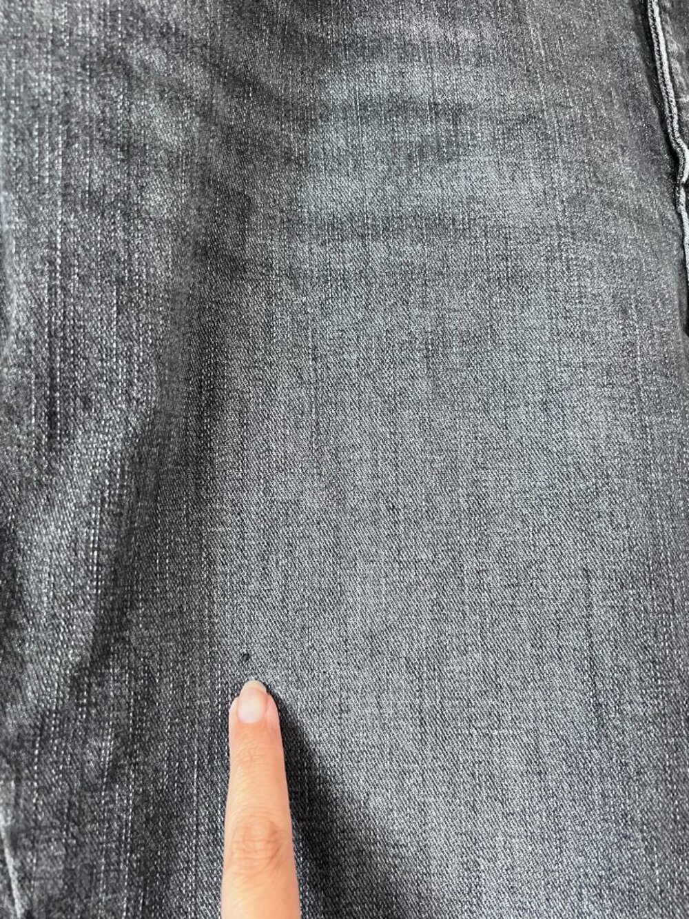 Lee Legendary High Rise Flare Jeans Gray Distressed Wash Stretch 18W Long BOHO - Picture 7 of 14